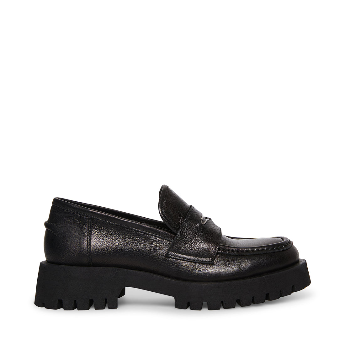 RIDLEY Black Leather Loafers | Women's Designer Shoes – Steve Madden Canada