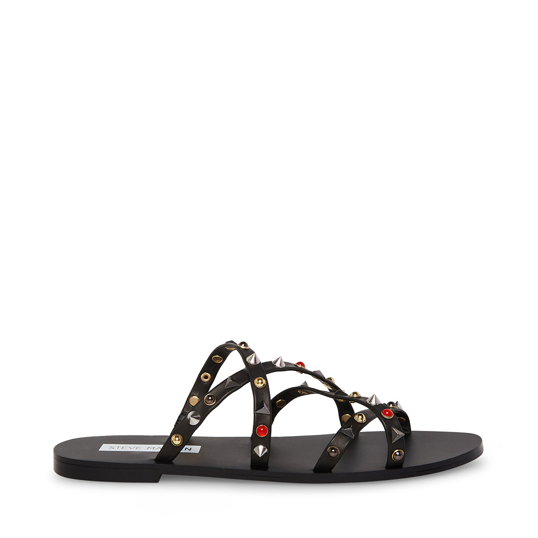 KELSEY Black Sandals Women's Black Designer Sandals Steve Madden