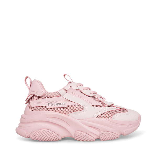 POSSESSION Dusty Pink Platform Sneaker | Women's Lace Up Sneakers ...