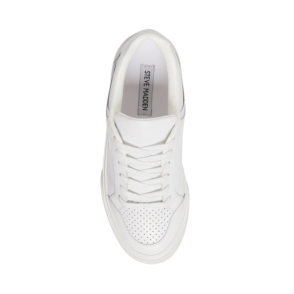 BRYANT White Low Top Lace Up Sneakers | Women's Sneakers – Steve Madden