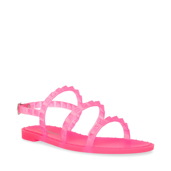 JTRAVELJ Pink Sandals Women's Pink Designer Sandals Steve Madden