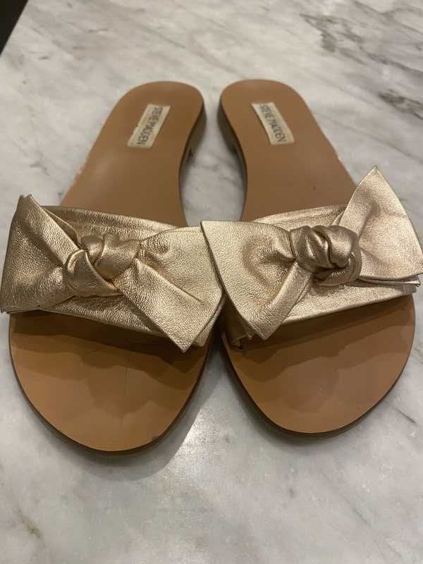 Gold Bow Sandals - SM REBOOTED